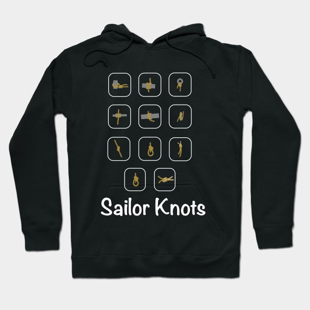 Funny Sailor Knots Hoodie by BurunduXX-Factory